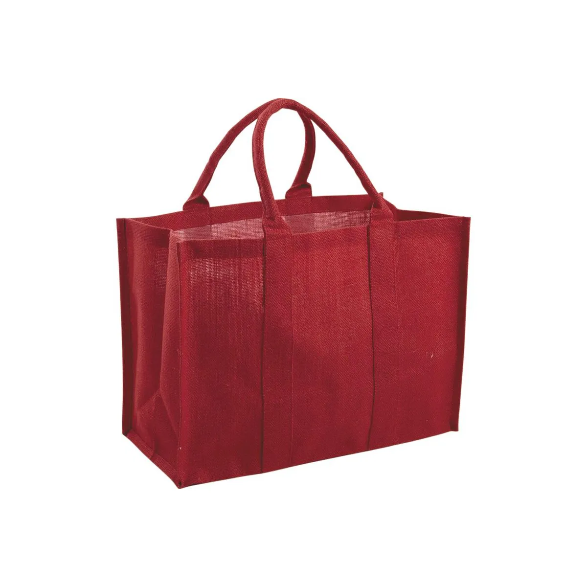 Aubry Gaspard Sac en Jute Plastifiée - Rouge