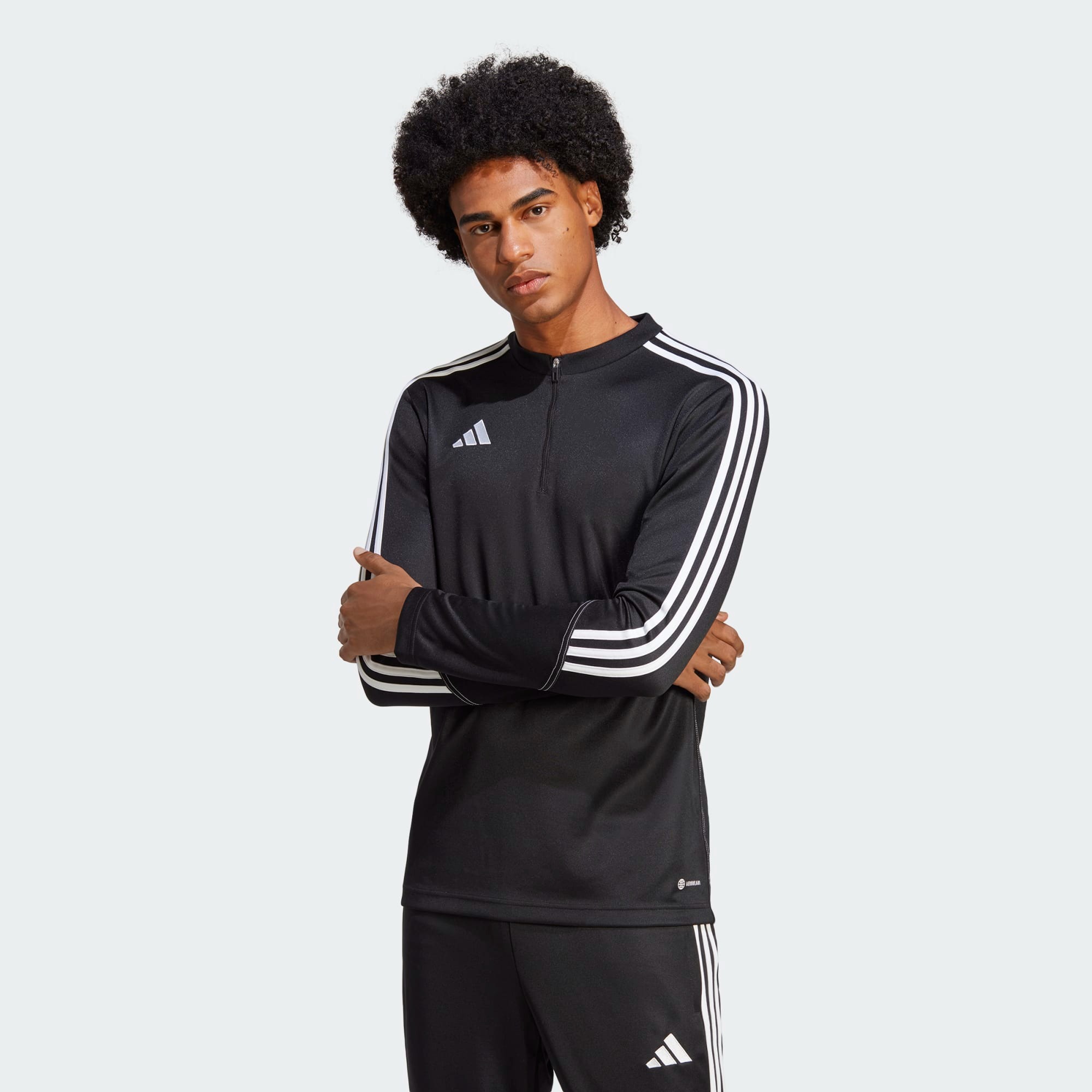 Tiro 23 Club Training Top Herre Black/White