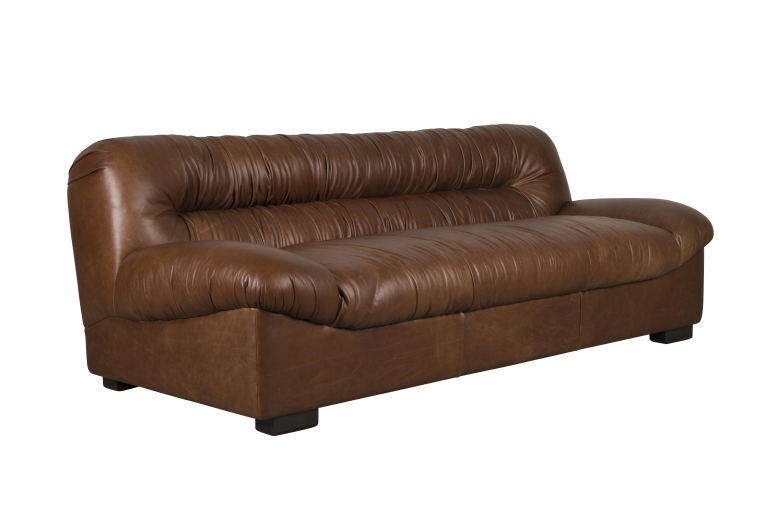 Dutchbone Douglas 2-zits bank gewaxt leer Cognac_1