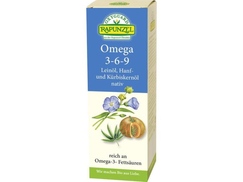 Rapunzel Öl Bio Omega 3-6-9 250 ml Bio Leinöl Omega 3-6-9 OXYGUARD