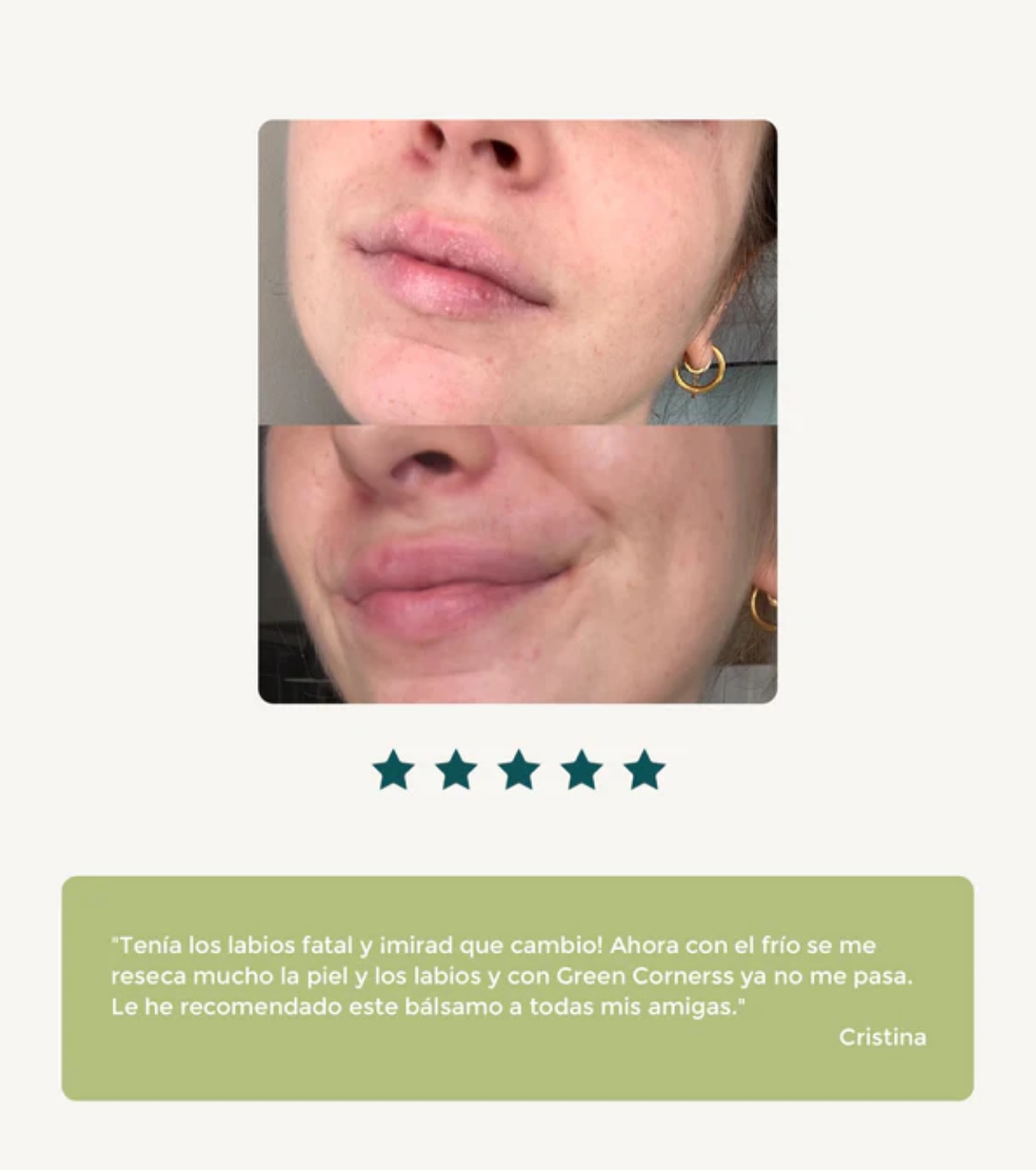 Green Cornerss - Bálsamo labial reparador com abacate