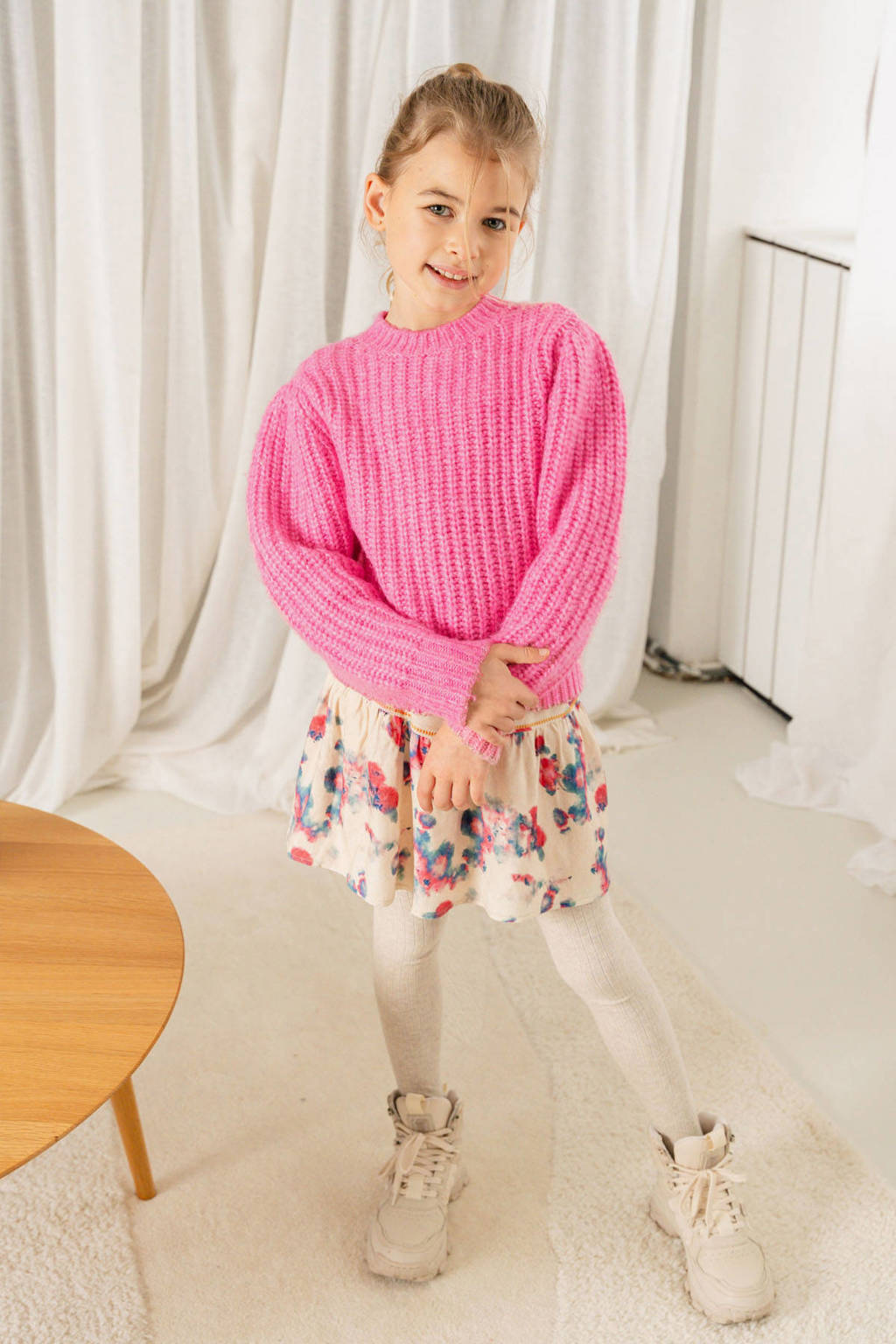 Like Flo gebreide trui roze