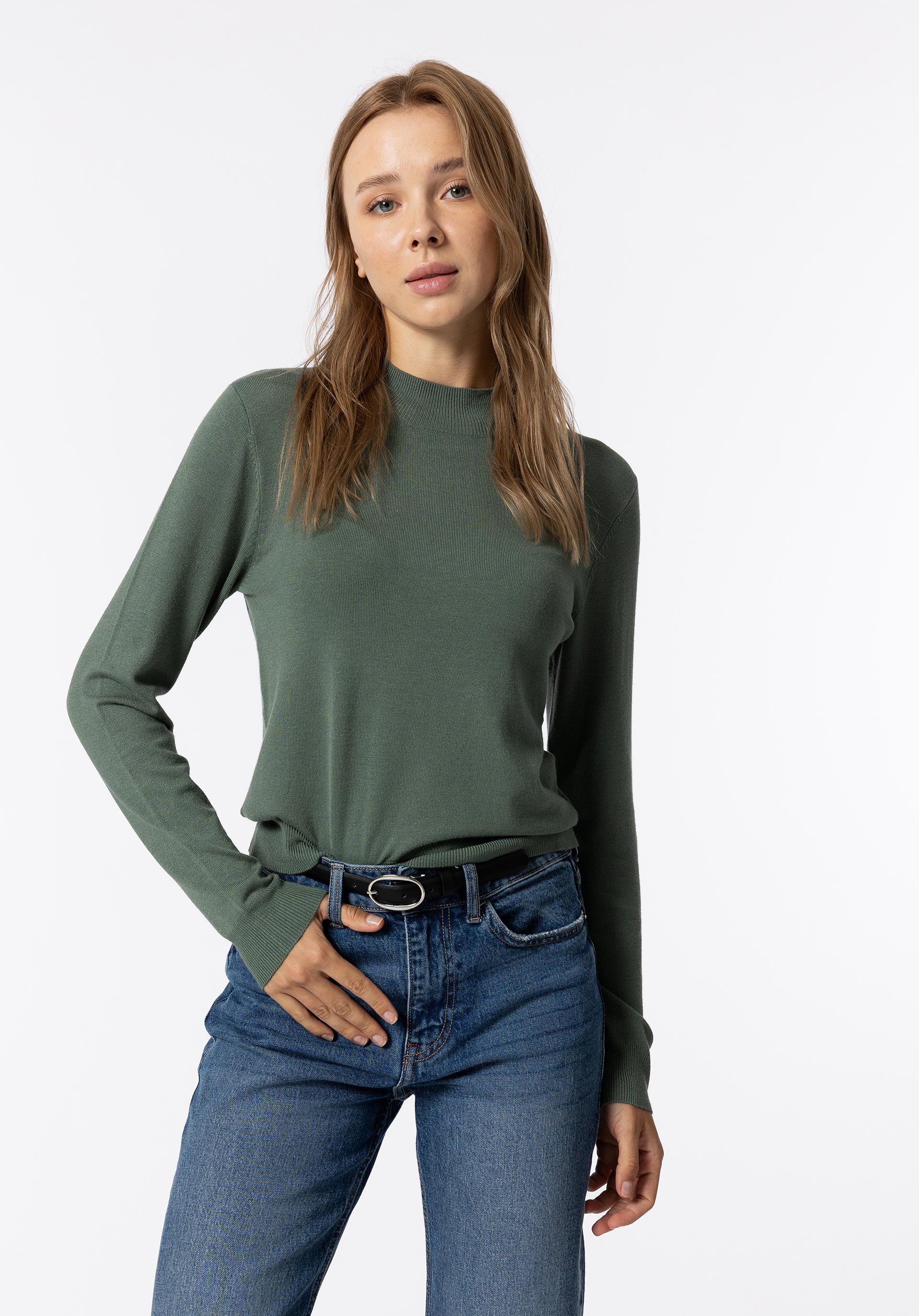Camisola de Malha de Gola Alta