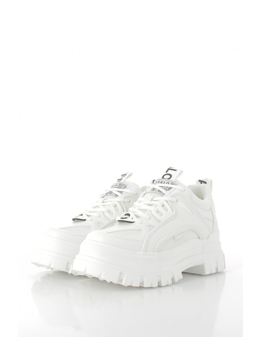 buffalo bottines femme Aspha Hyb White Vegan