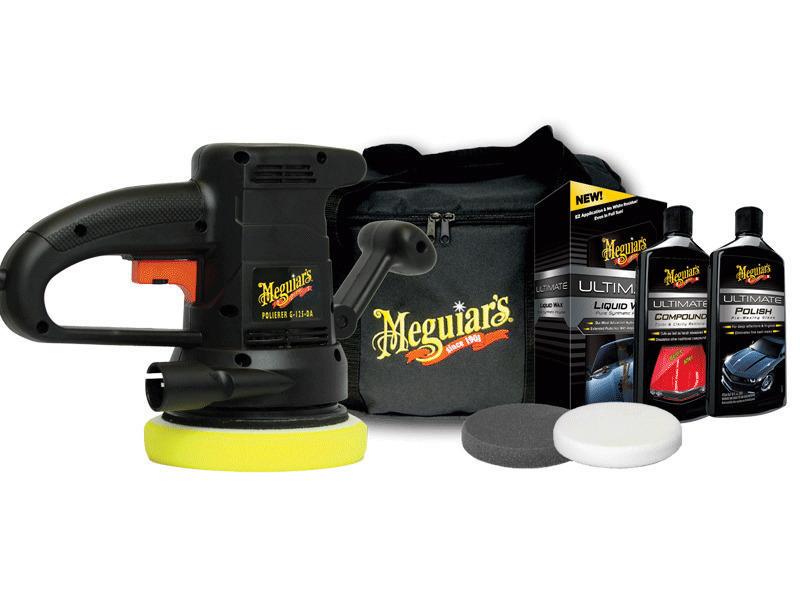 Meguiar's Poliermaschine Set Exzenter-Poliermaschine mit Polierzubehör