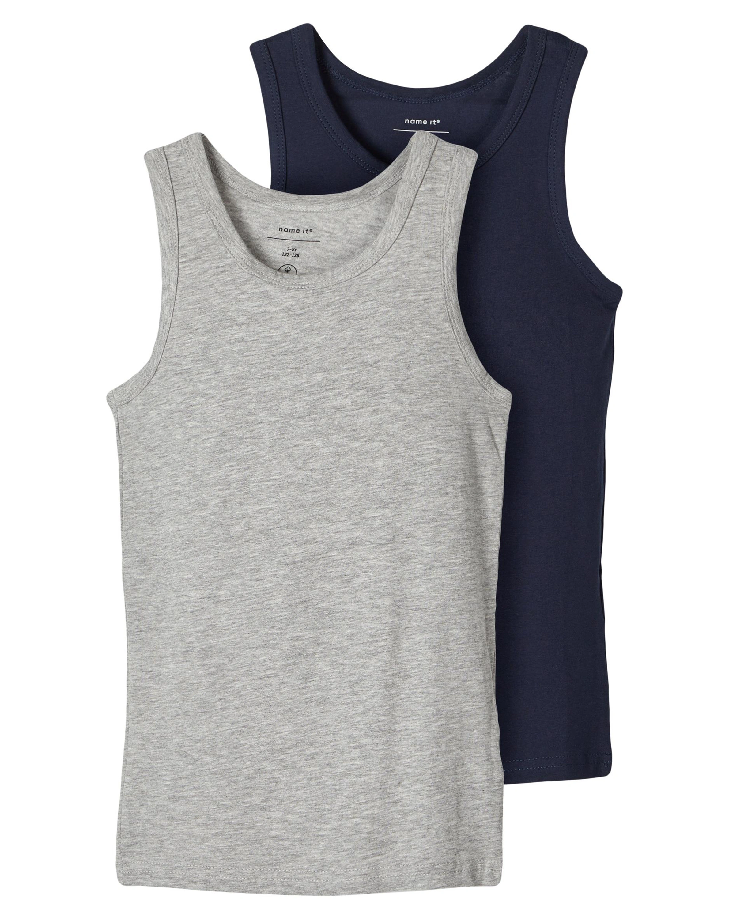 Unterhemd NKMTANK 2er-Pack in grey melange