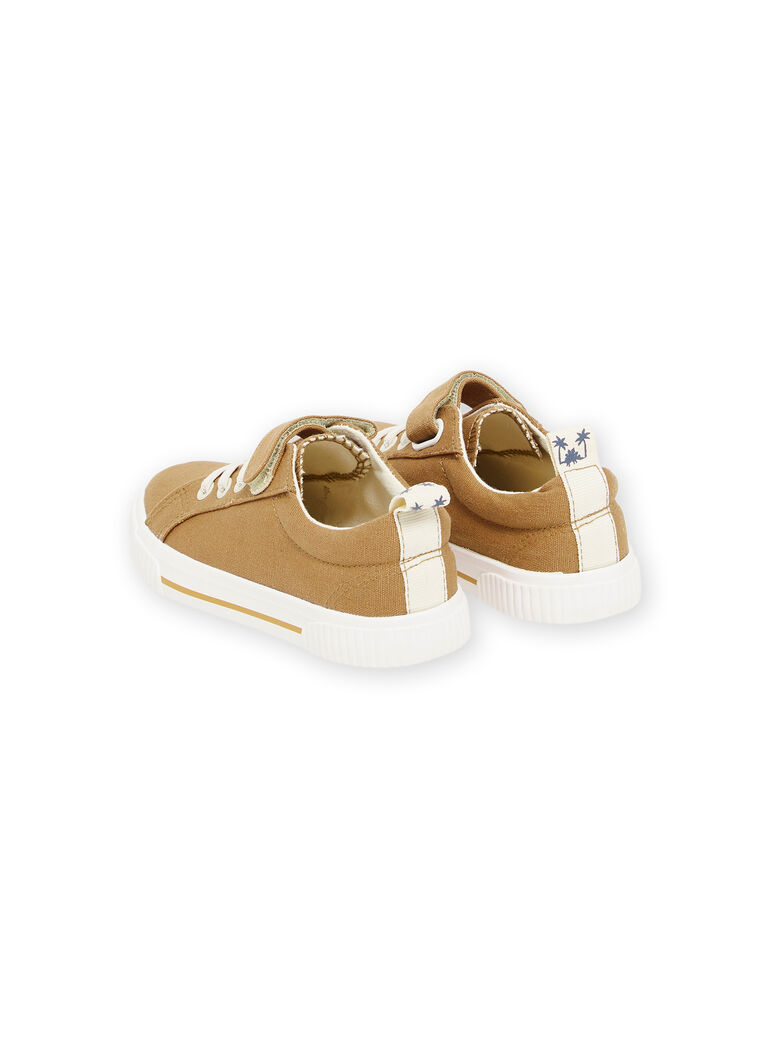 Baskets en toile camels