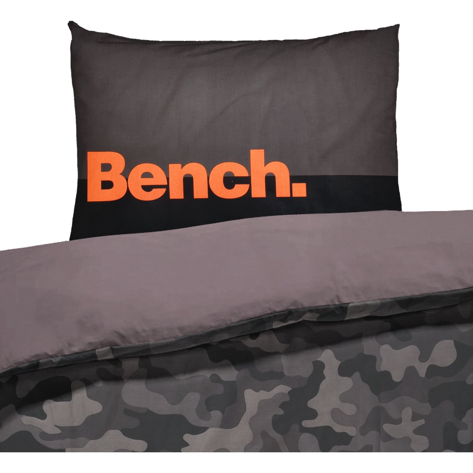Bettwäsche Renforcé camouflage dunkelgrau