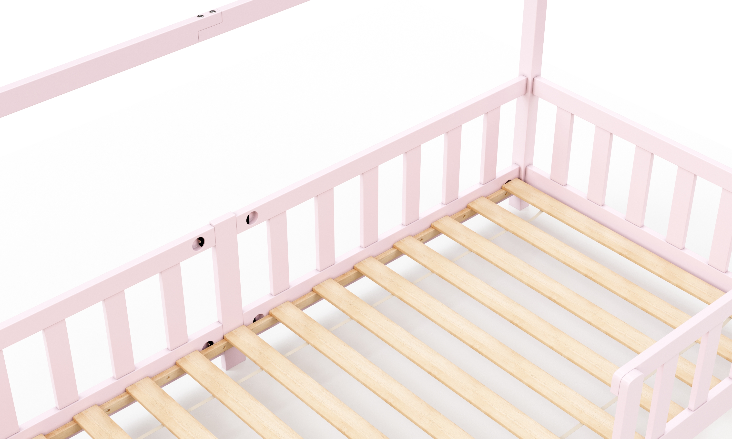Kinderbett MAISON 90 x 200 cm rosa