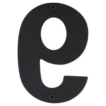 GAMMA Huiscijfer zwart RVS nummer 6/9