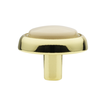 Knop Estelle messing glans 30mm