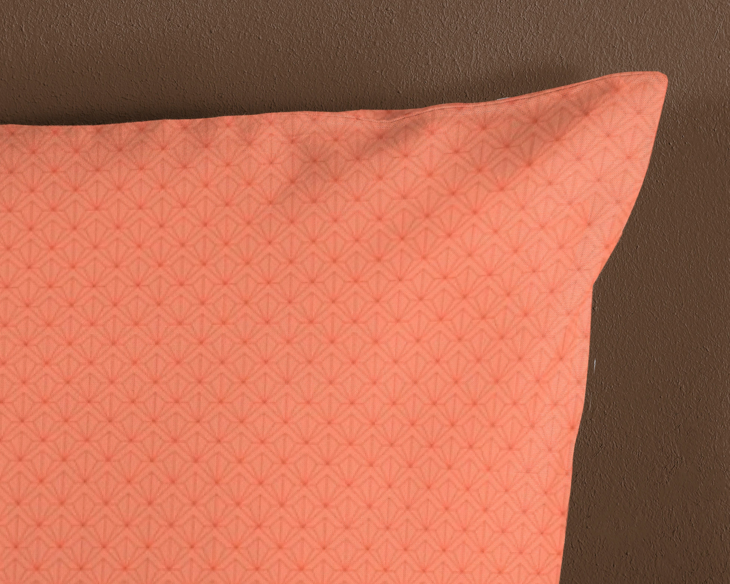 hip Kissenhülle »BERNICE« Baumwolle, Mako-Satin, 40x80, 1 Stück, Reissverschluss, Orange Pfirsich