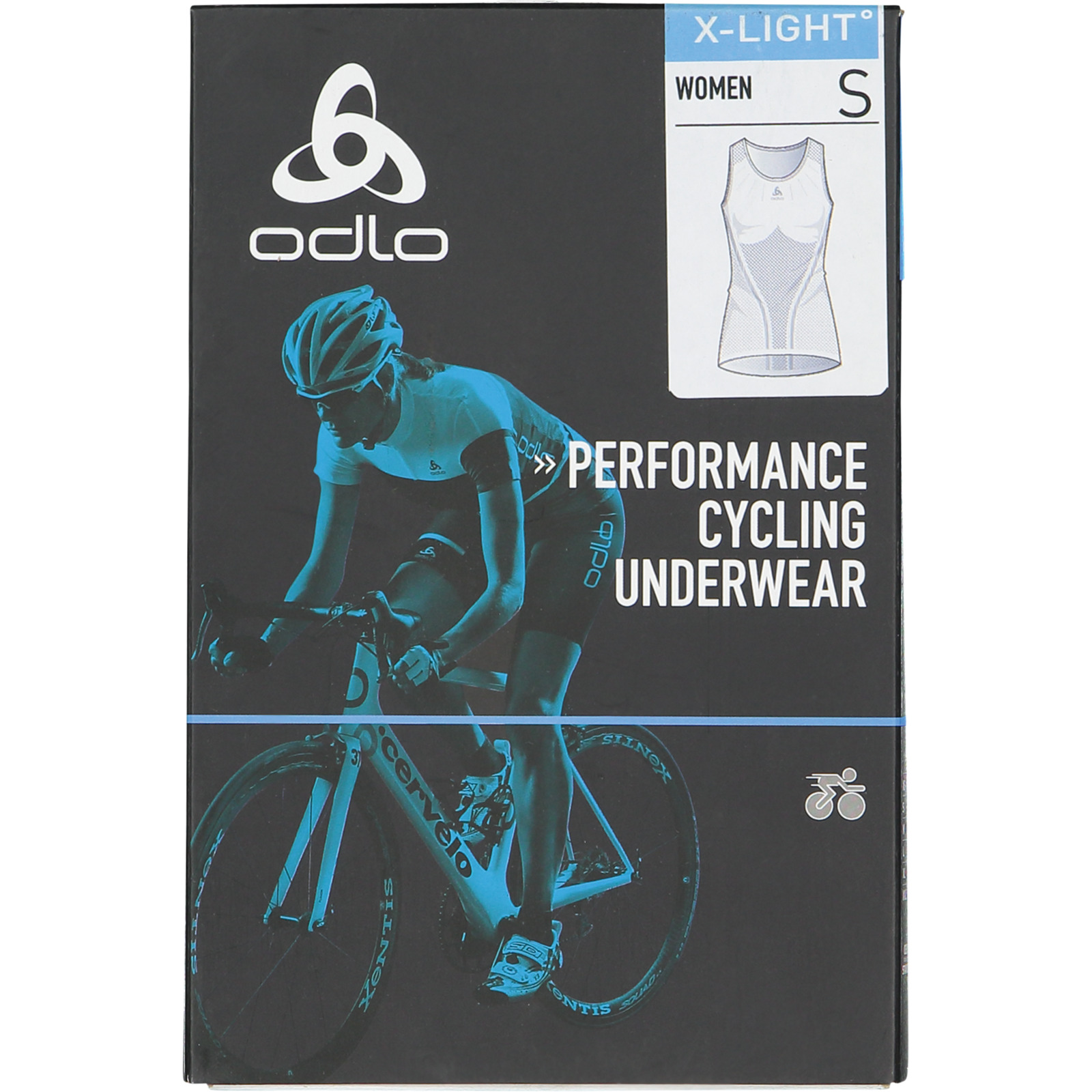 Odlo Damen-Top Bike Performance Breathe X-Light M, weiss