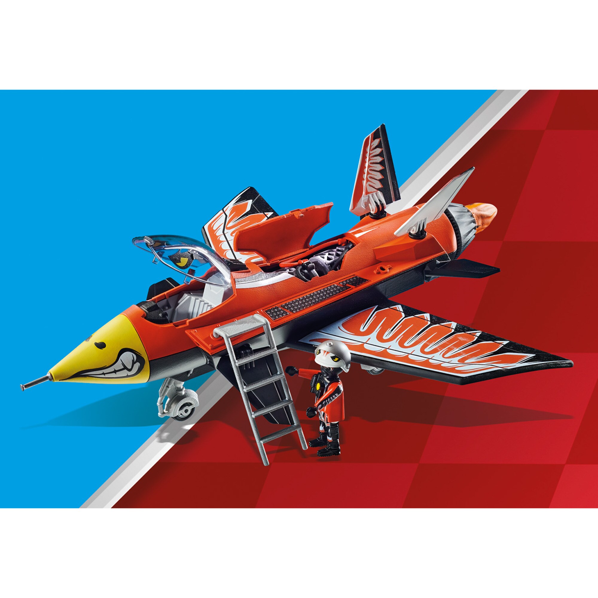 PLAYMOBIL Konstruktionsspielzeug Air Stuntshow Düsenjet 