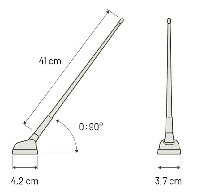 Calearo tagantenne med Ø10,2mm monteringshul