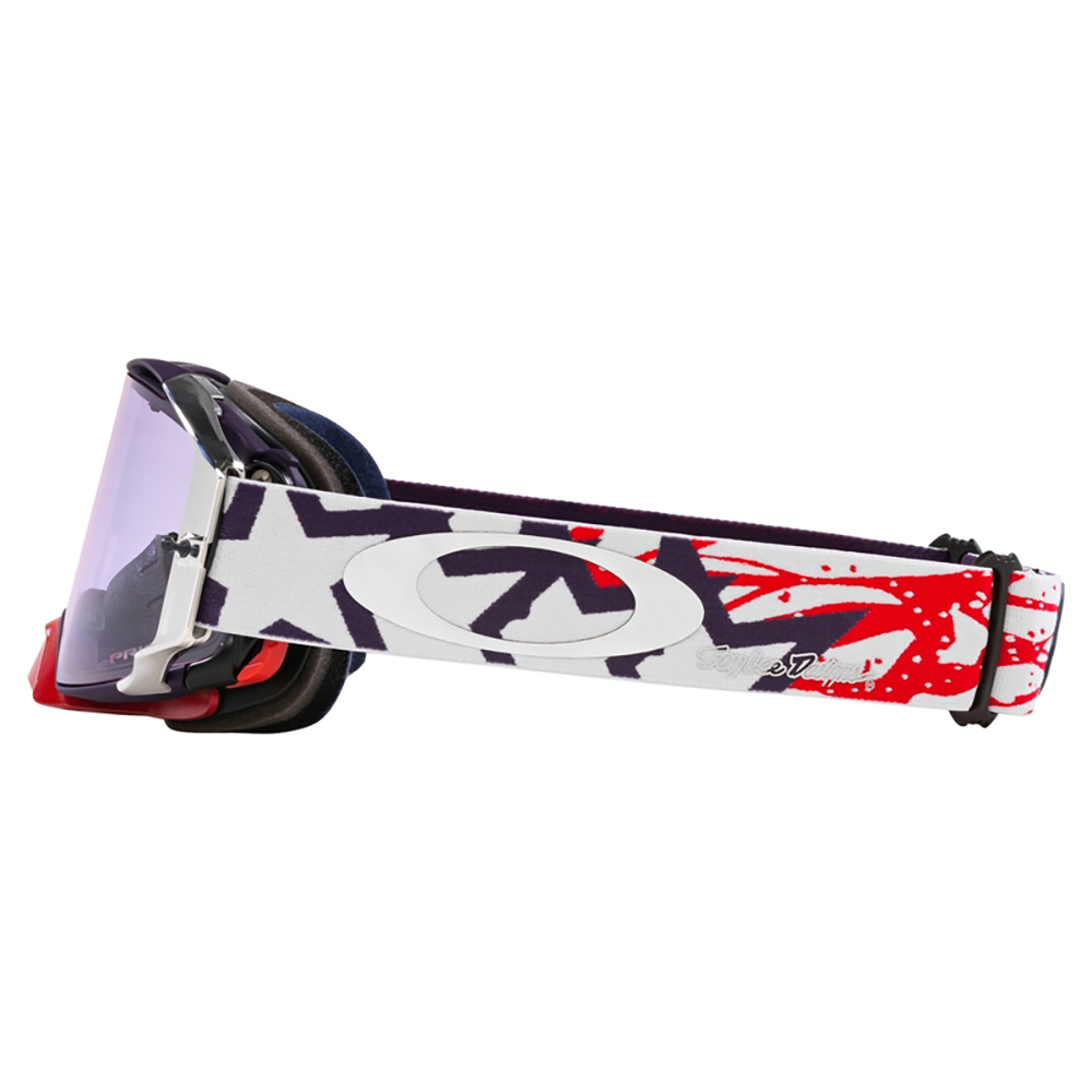 Oakley - Masque Airbrake MX Troy Lee Designs RWB Stars - Ecran Prizm Blanc / Violet