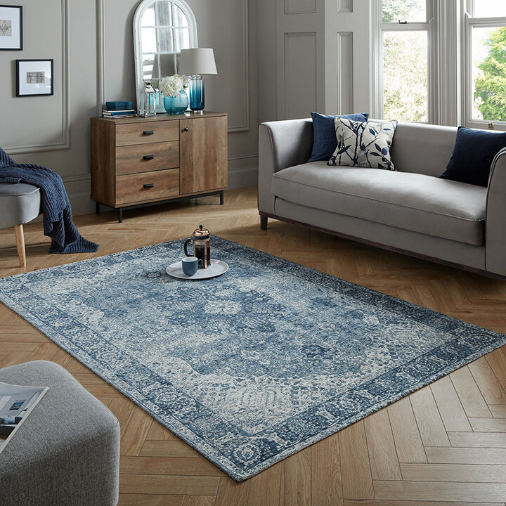 Oosters vloerkleed - Mannito Antique Blauw