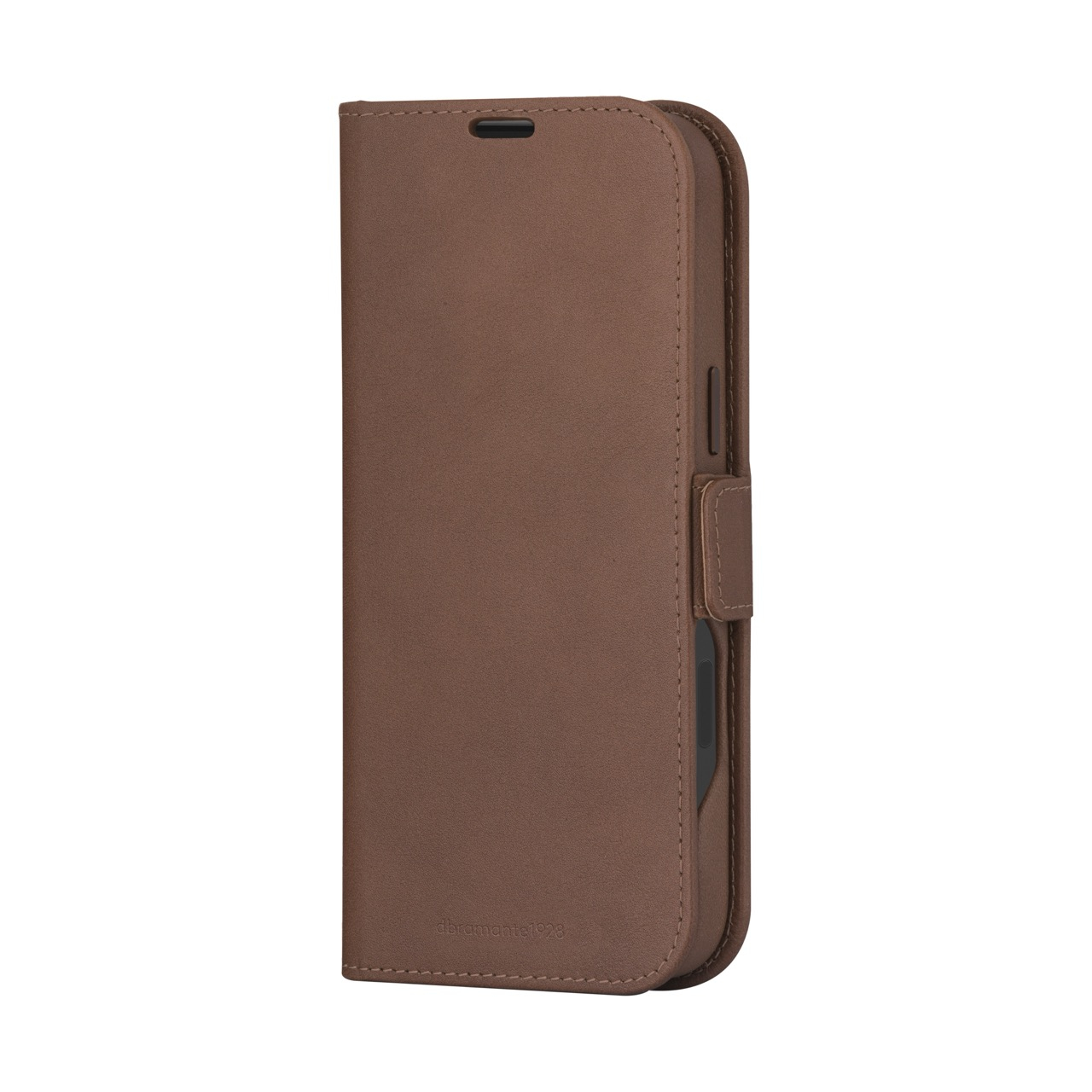 iPhone 16 Pro Max 2in1 MagSafe Wallet Case Echtleder Tasche mit RFID Schutz Lynge (LM67GT006311) - Dark Tan