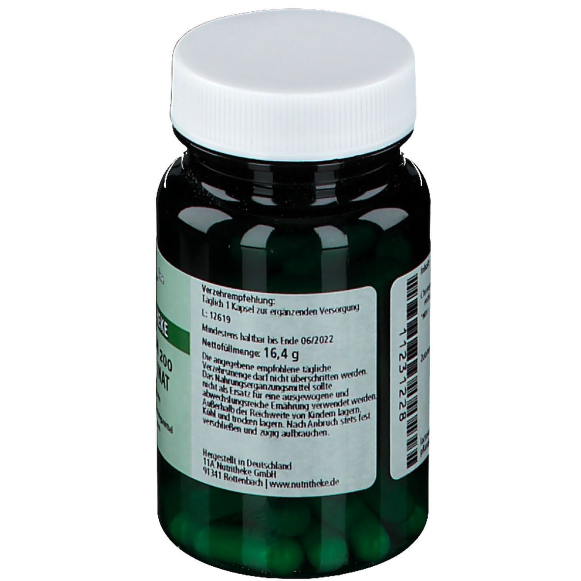 green line NUTRITHEKE Chrom 200 Picolinat