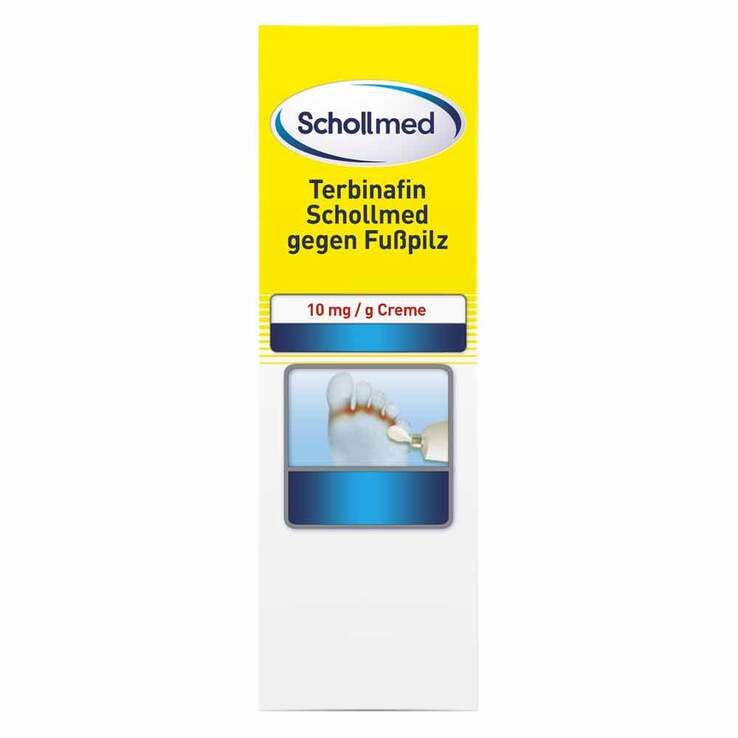 Terbinafin Schollmed gegen Fußpilz 10 mg / g Creme, 15 g