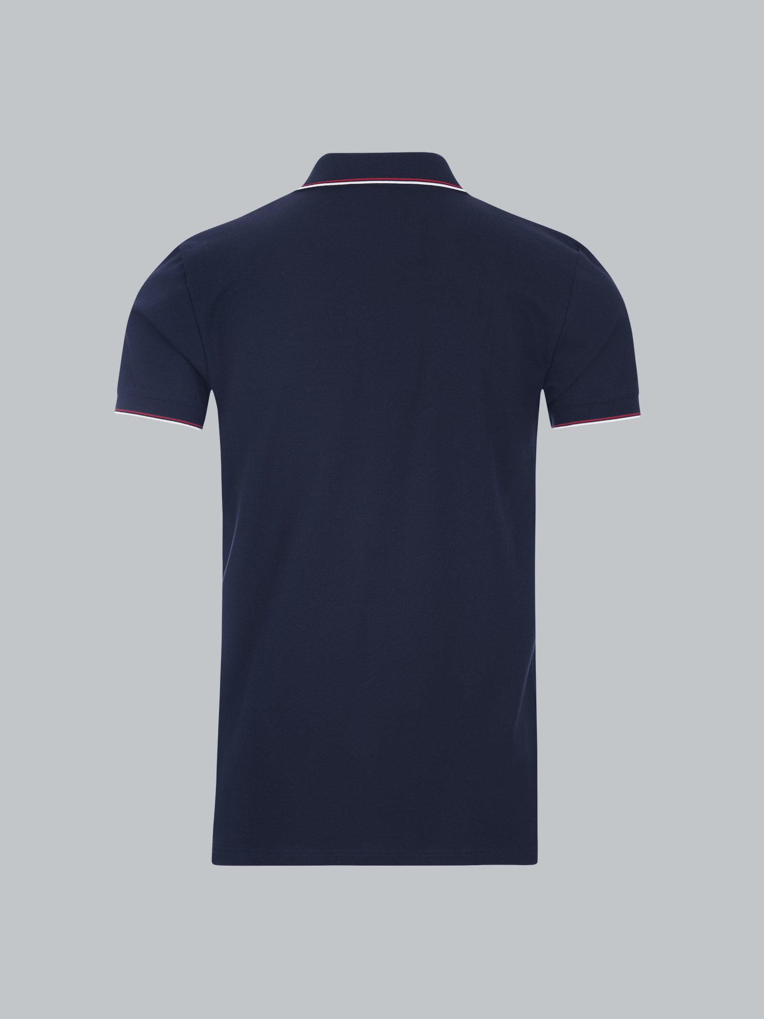 Dreifarbiges Polohemd Navy
