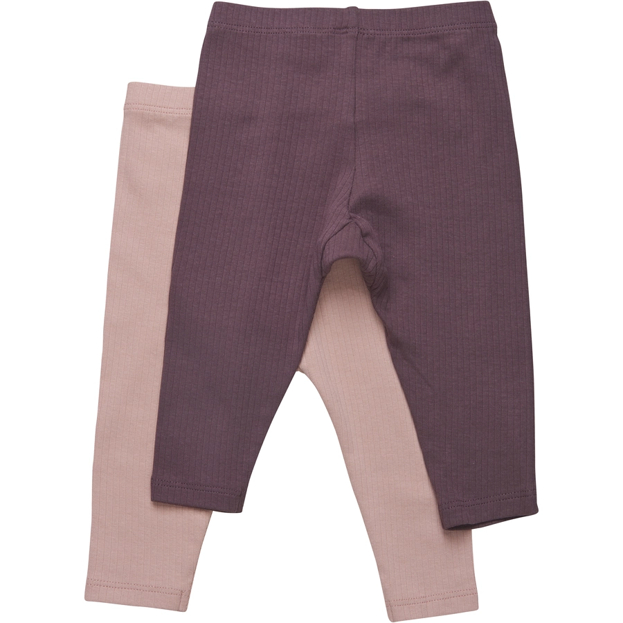 Minymo Leggings 2er Pack Misty Rose