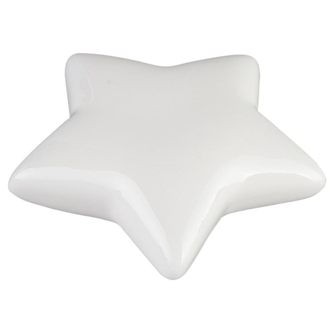Stern - aus Keramik - ca. 7 x 6,5 x 1,5 cm