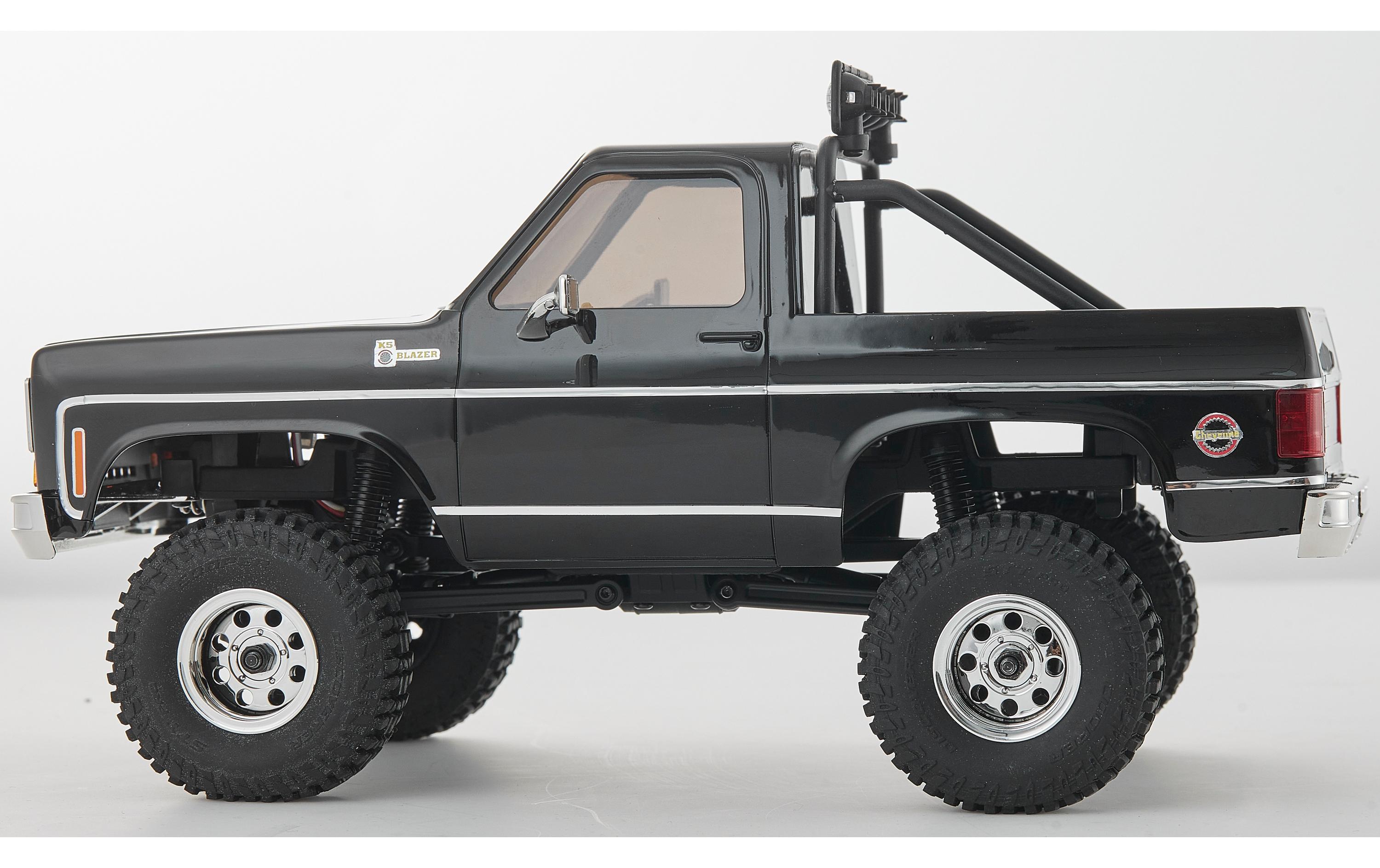 Scale Crawler Chervolet K5 Blazer, Schwarz, RTR, 1:24<br>FCX24 Mini Rock Crawler mit detaillierter Chevy Blazer Karosserie und 2-Gang Getriebe