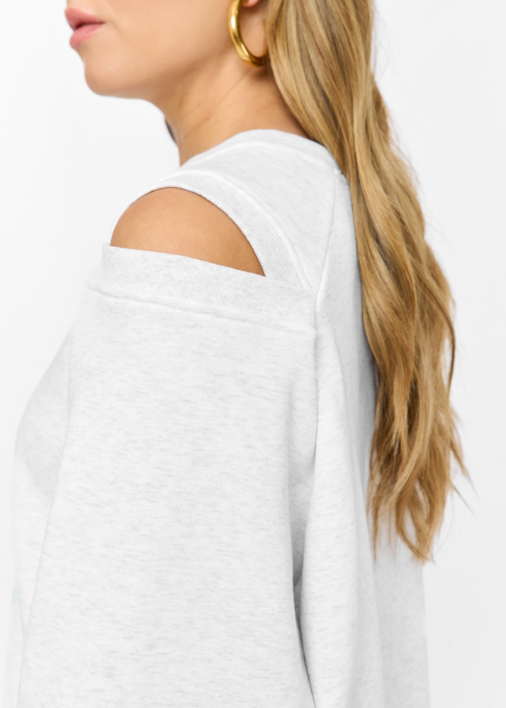 Floor sweater lichtgrijs