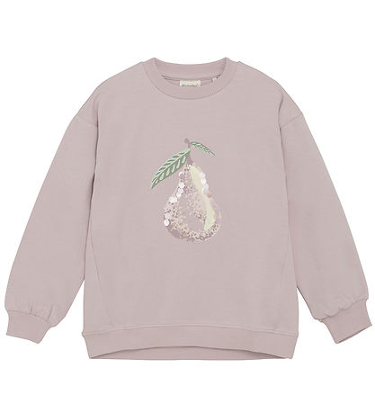 Minymo Sweatshirt - Brüniert Lilac m. Print