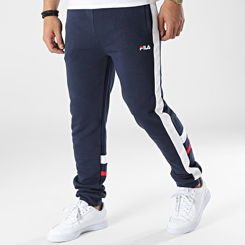 Pantalon Jogging A Bandes Sagone FAM0111 Bleu Marine