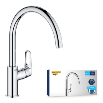 Grohe keukenkraan Start flow hoge uitloop QuickFix chroom