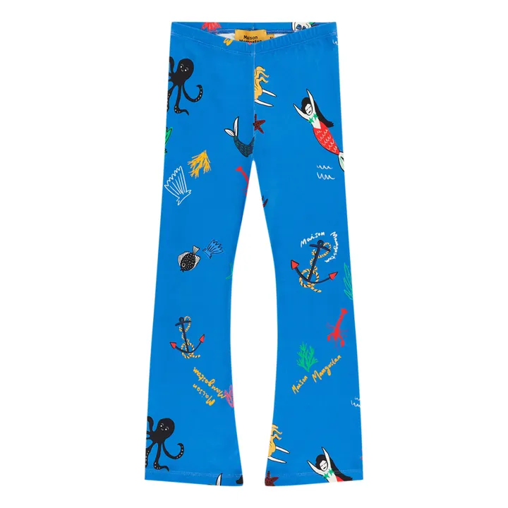 Maison Mangostan Legging Mermaid Coton Bio | Bleu