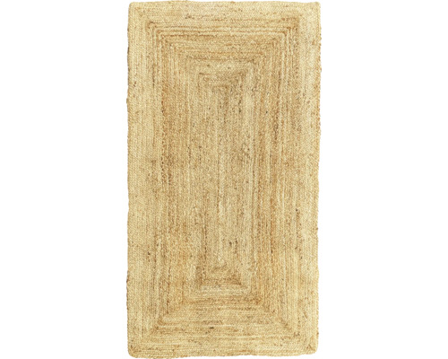 Jute vloerkleed, naturel, 80x150 cm