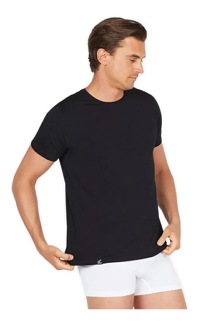 Boody Men's Crew Neck T-Shirt, sort
