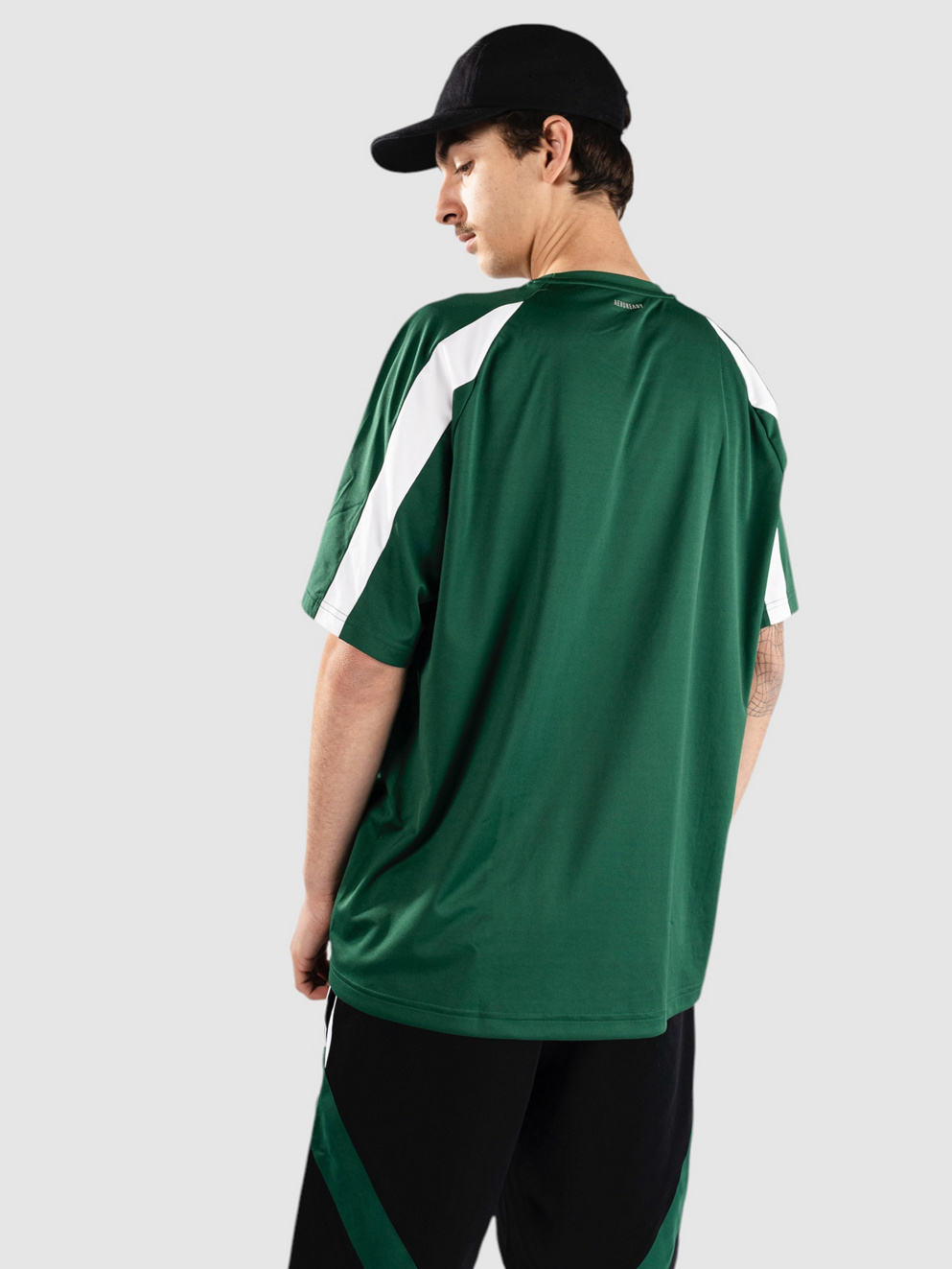 adidas Skateboarding Teamgeist Jersey T-Shirt drkgrn/white