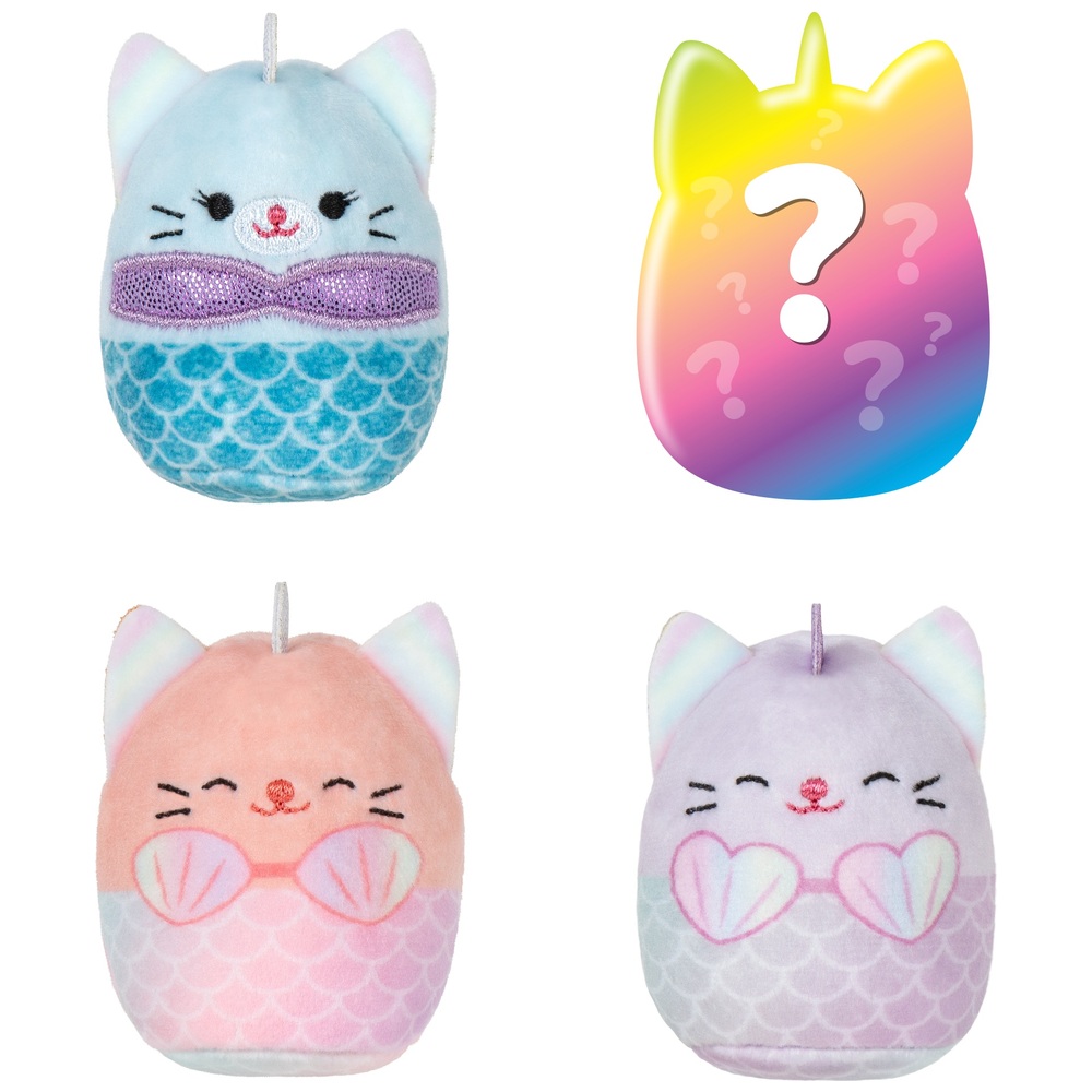 Squishville von Original Squishmallows, 4er-Pack – Mercaticorn-Trupp