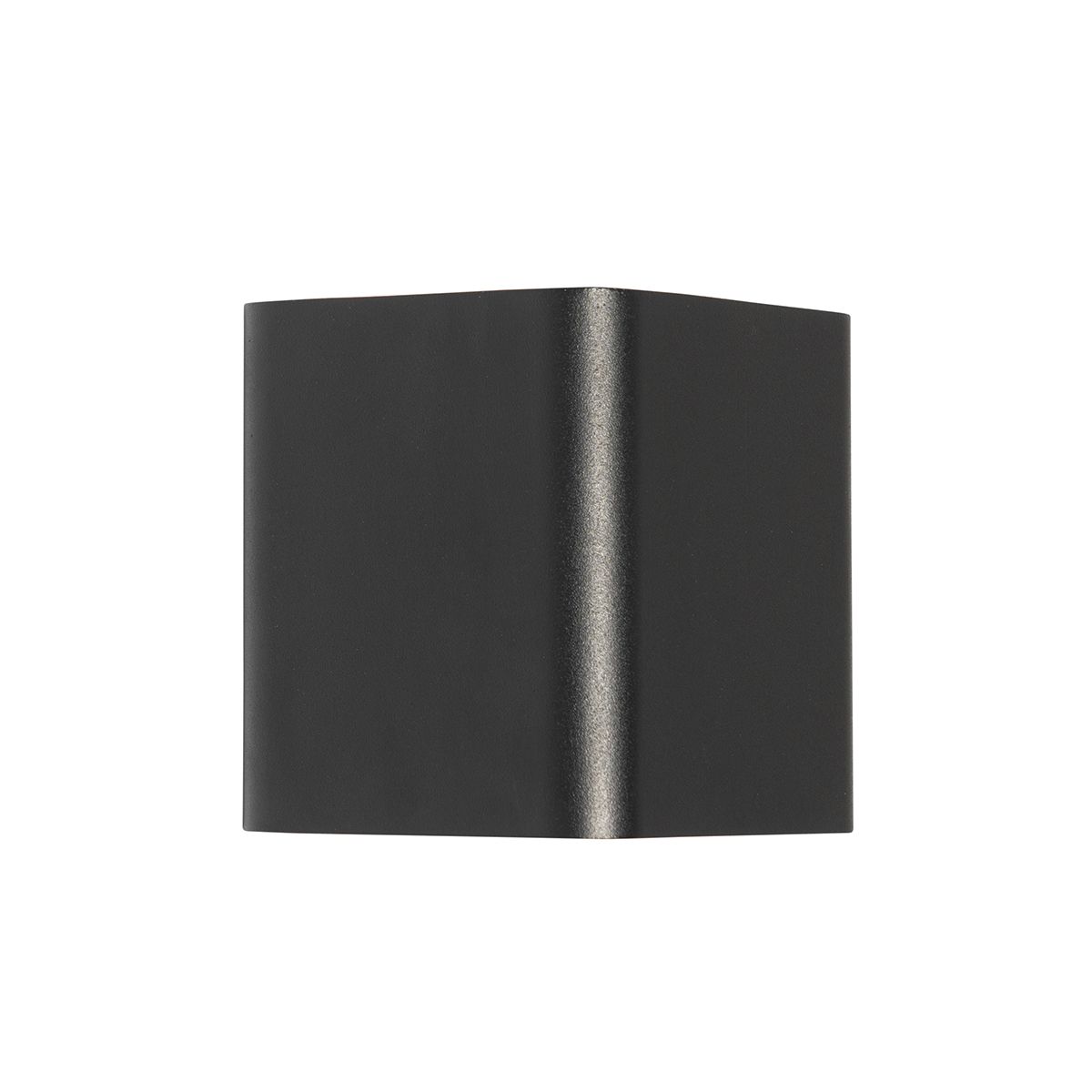 Moderne wandlamp zwart incl. LED IP54 vierkant - Evi