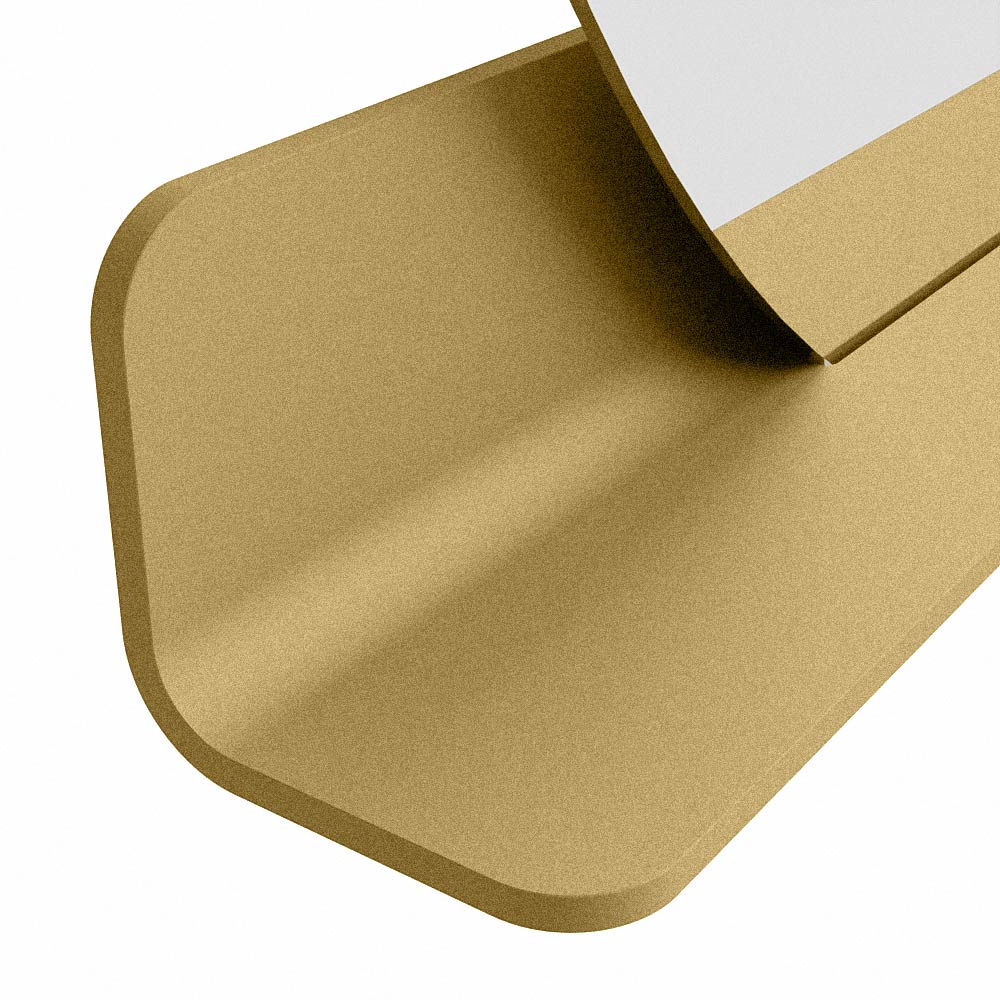 Mondiaz Spot spiegel rond Ø120cm met planchet oro