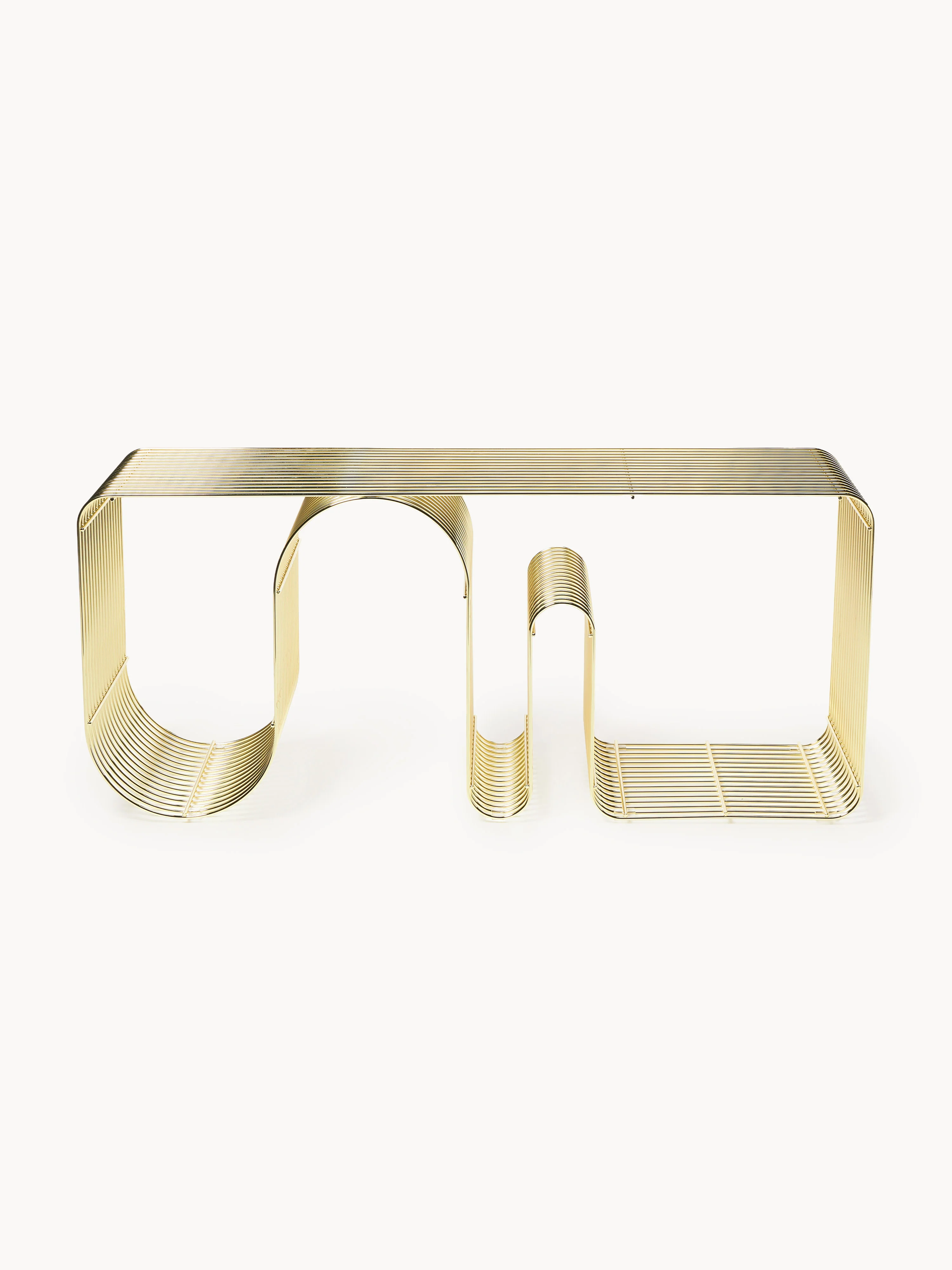 Metalen zitbank Curva