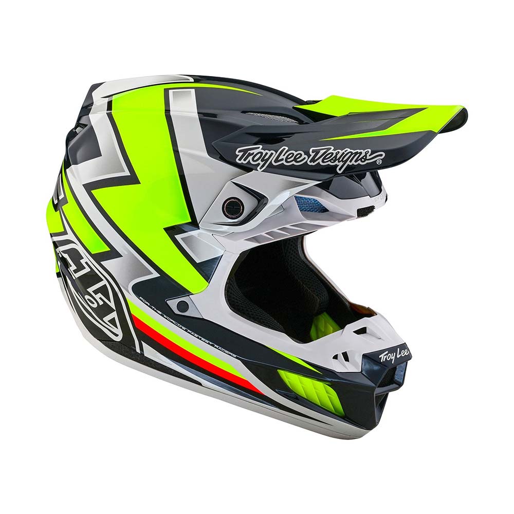 Troy Lee Designs - Casque SE5 Composite Ever Jaune fluo / Gris / Noir