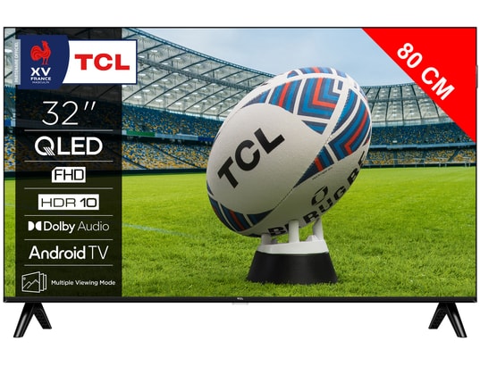TCL - TV QLED Full HD 80 cm 32S59K FHD QLED avec HDR et Android TV