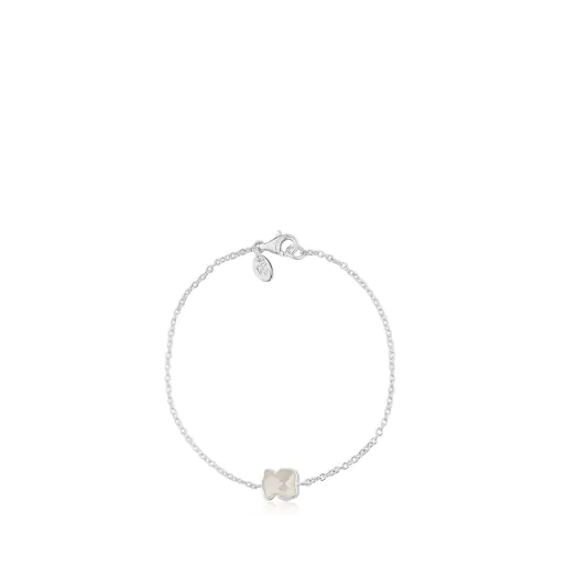 Pulseira TOUS em prata colorida e madrepérola facetada