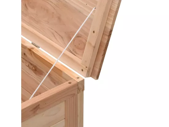 Boîte de rangement de jardin 150x50x56,5 cm bois massif sapin