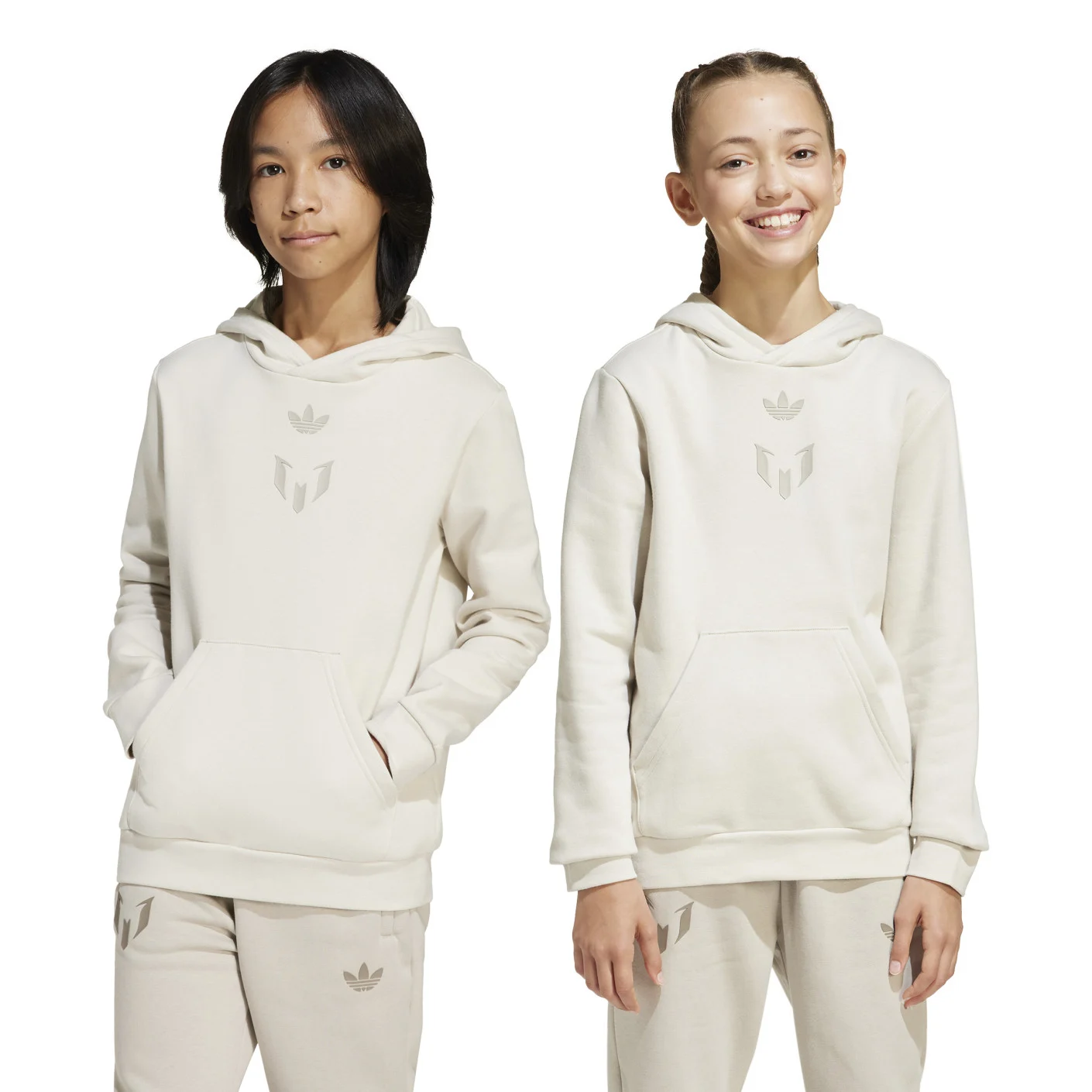Adidas Messi Hoodie Kids Beige
