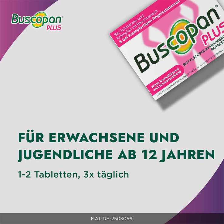 Buscopan Plus 10 mg / 500 mg Filmtabletten, 10 St