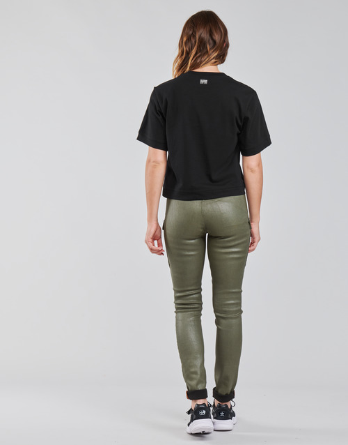G-Star Raw - BOXY FIT RAW EMBROIDERY TEE - Noir