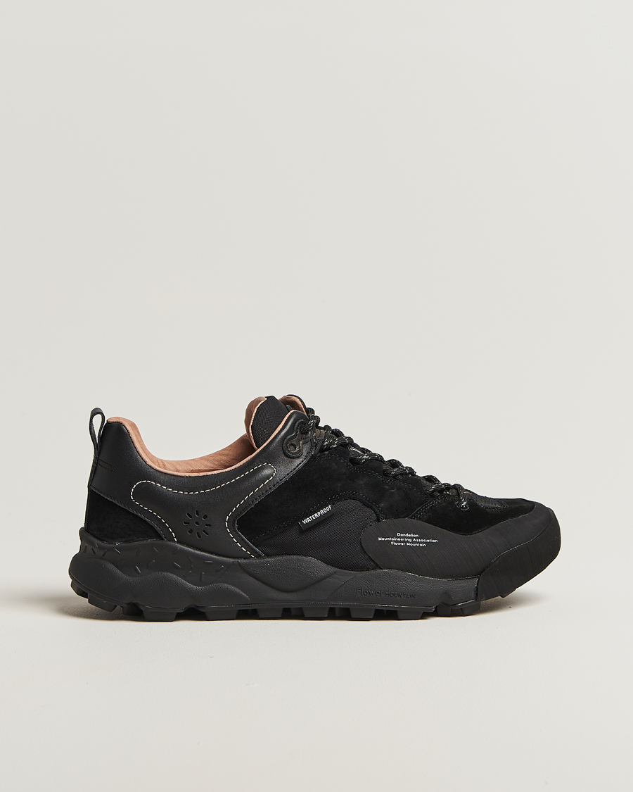 Flower Mountain Back Country Suede/Leather Sneaker Black