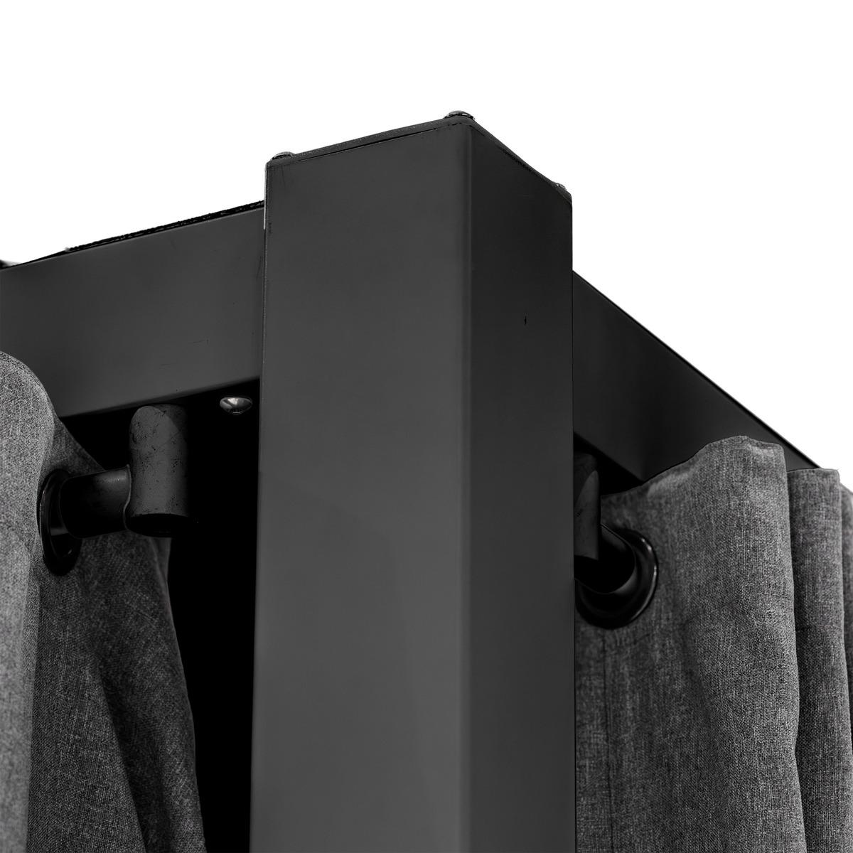 JEU RIDEAU ET RAIL ZALYA GRAPHITE ARDOISE
