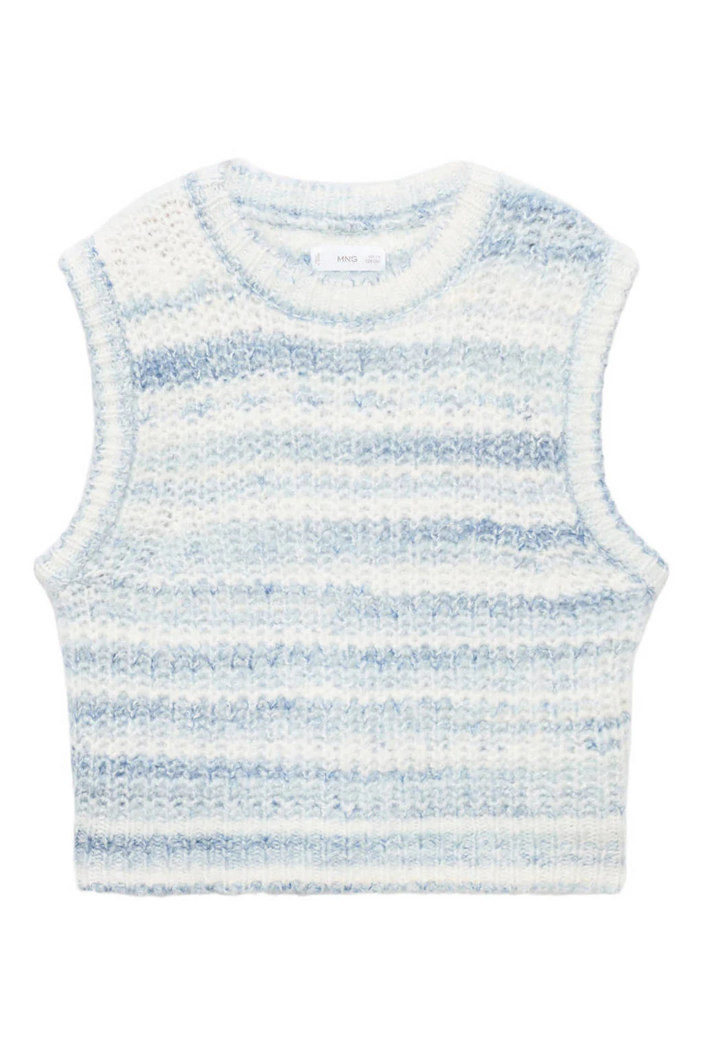 Mango Kids spencer lichtblauw gebreid